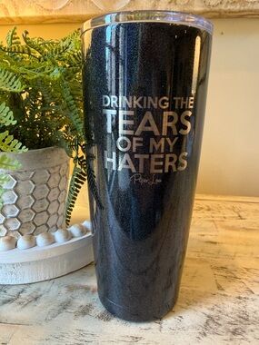 Piper Lou “Drinking the tears of my haters” drink tumbler 🍹 🖤